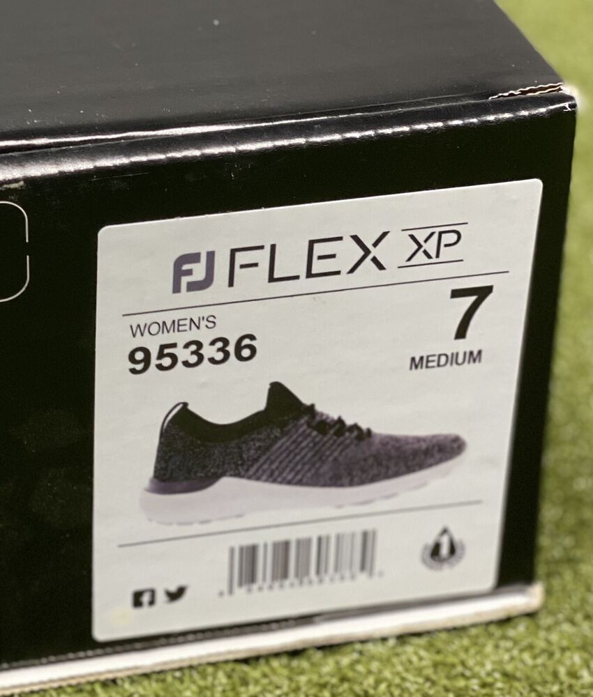 FootJoy FJ Flex XP Women's Spikeless Golf Shoes 95336 Black 7 Medium