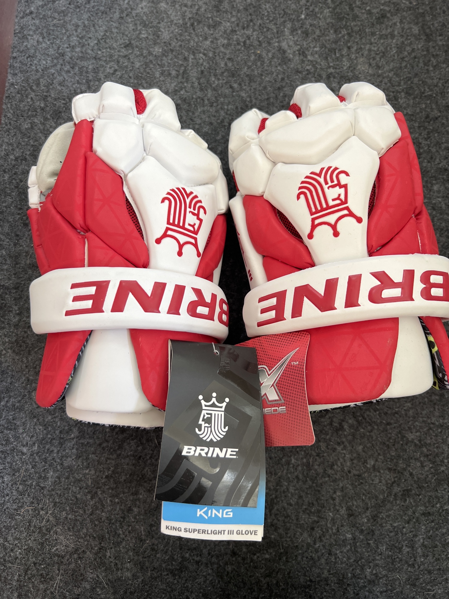 New Brine large King Superlight III Lacrosse Gloves SidelineSwap