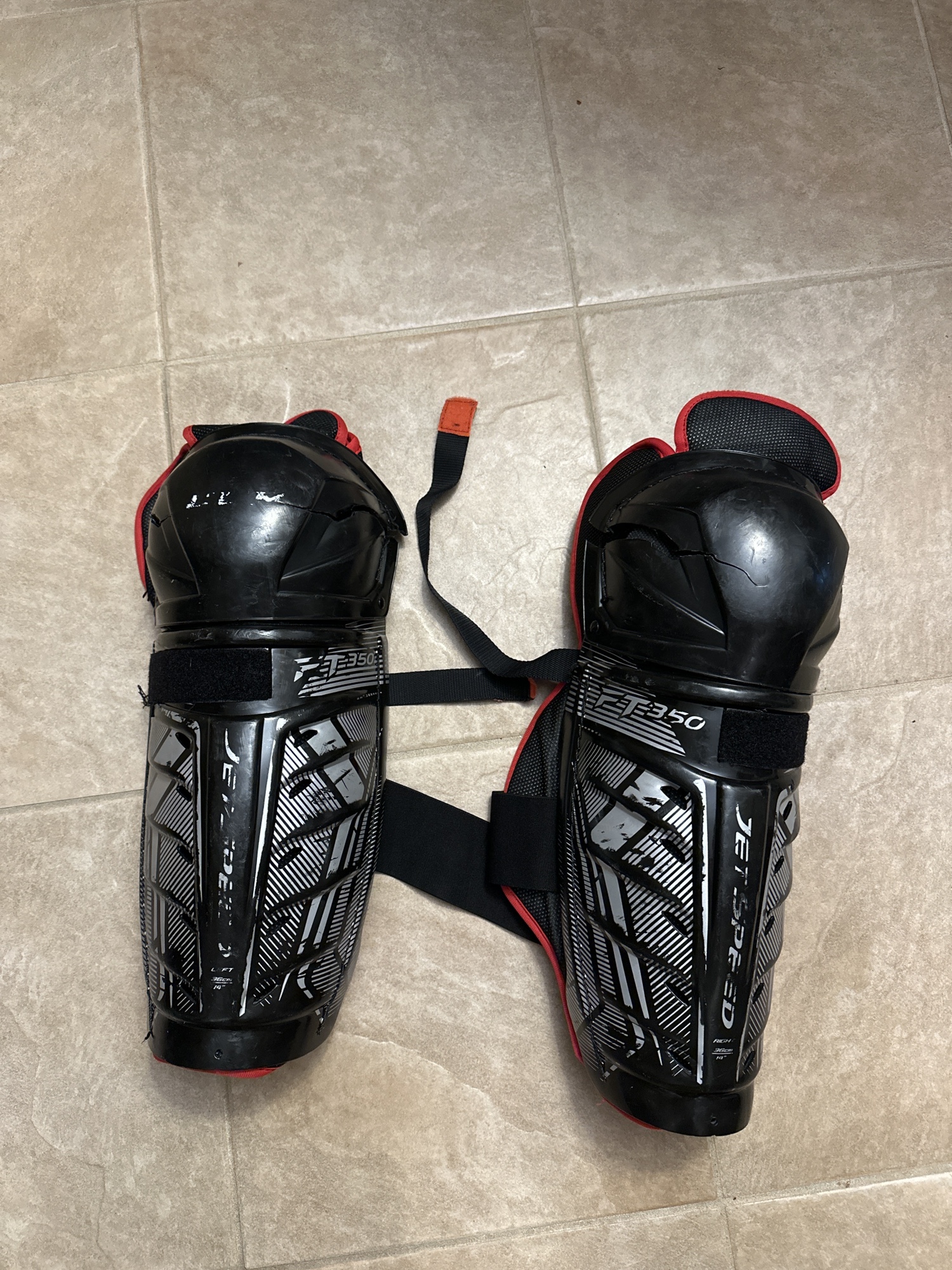 CCM JetSpeed FT350 Shin Pads SidelineSwap