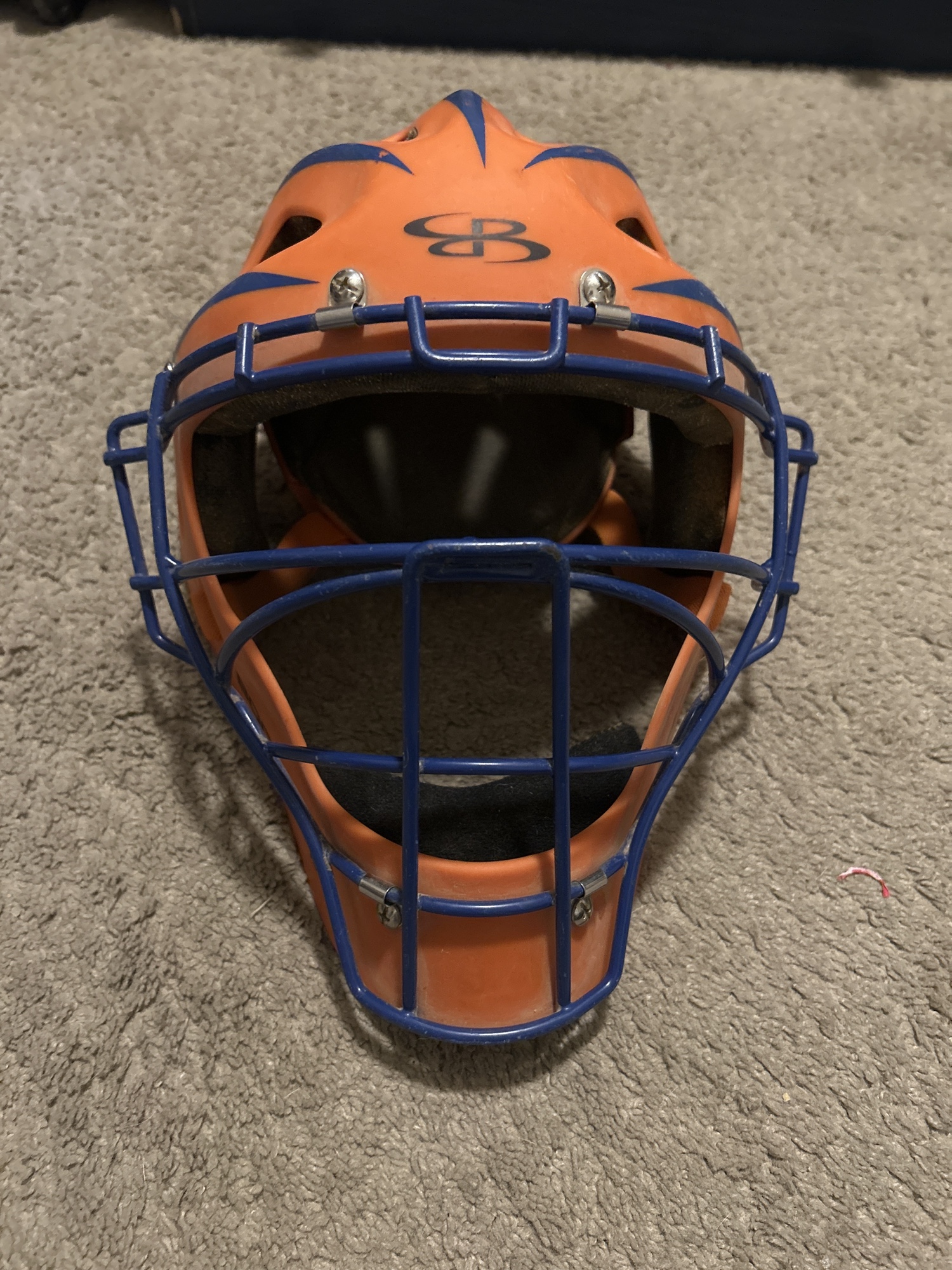 Boombah DEFCON 2.0 Catchers Mask (Blue and Orange) SidelineSwap