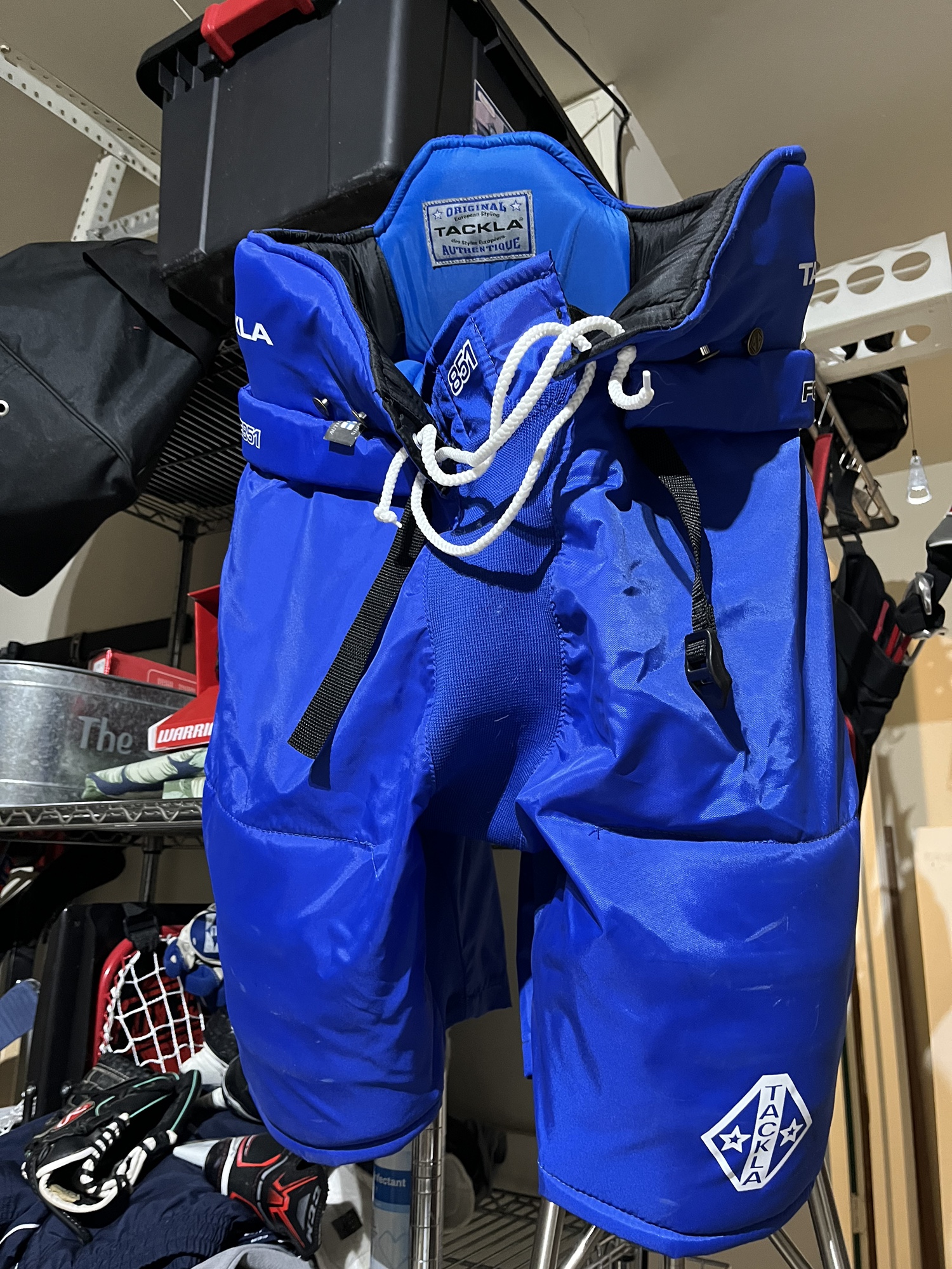 Senior XL Tackla Force 851 Hockey Pants Royal Blue Breezers Used Once