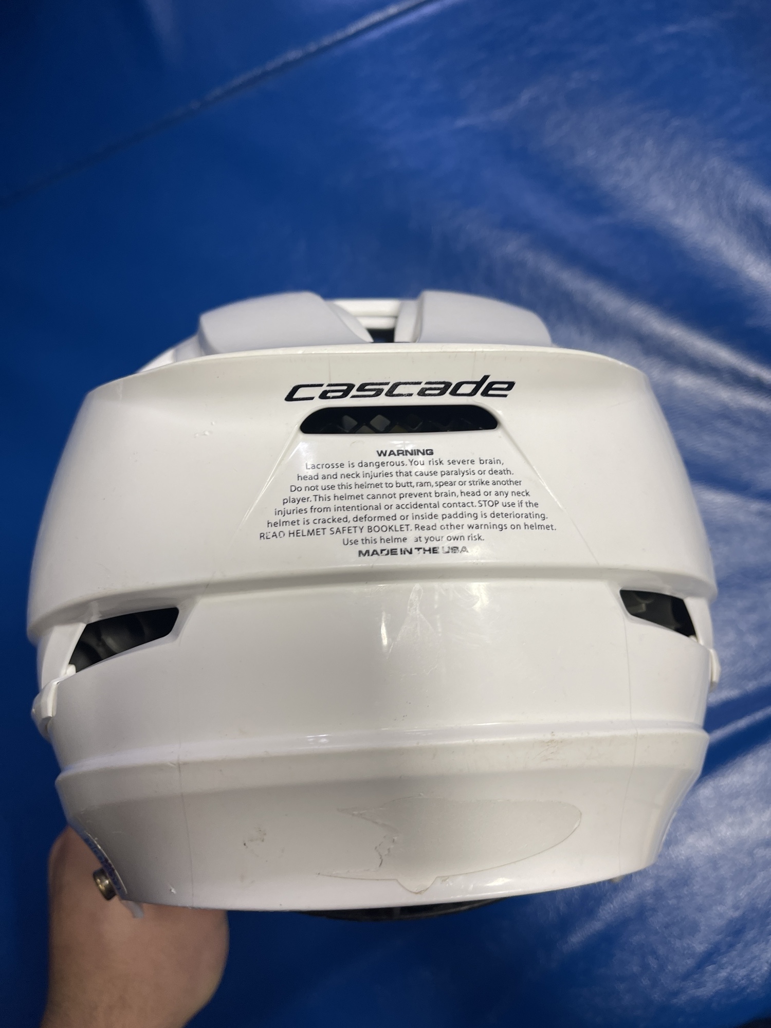 Lacrosse white helmet SidelineSwap