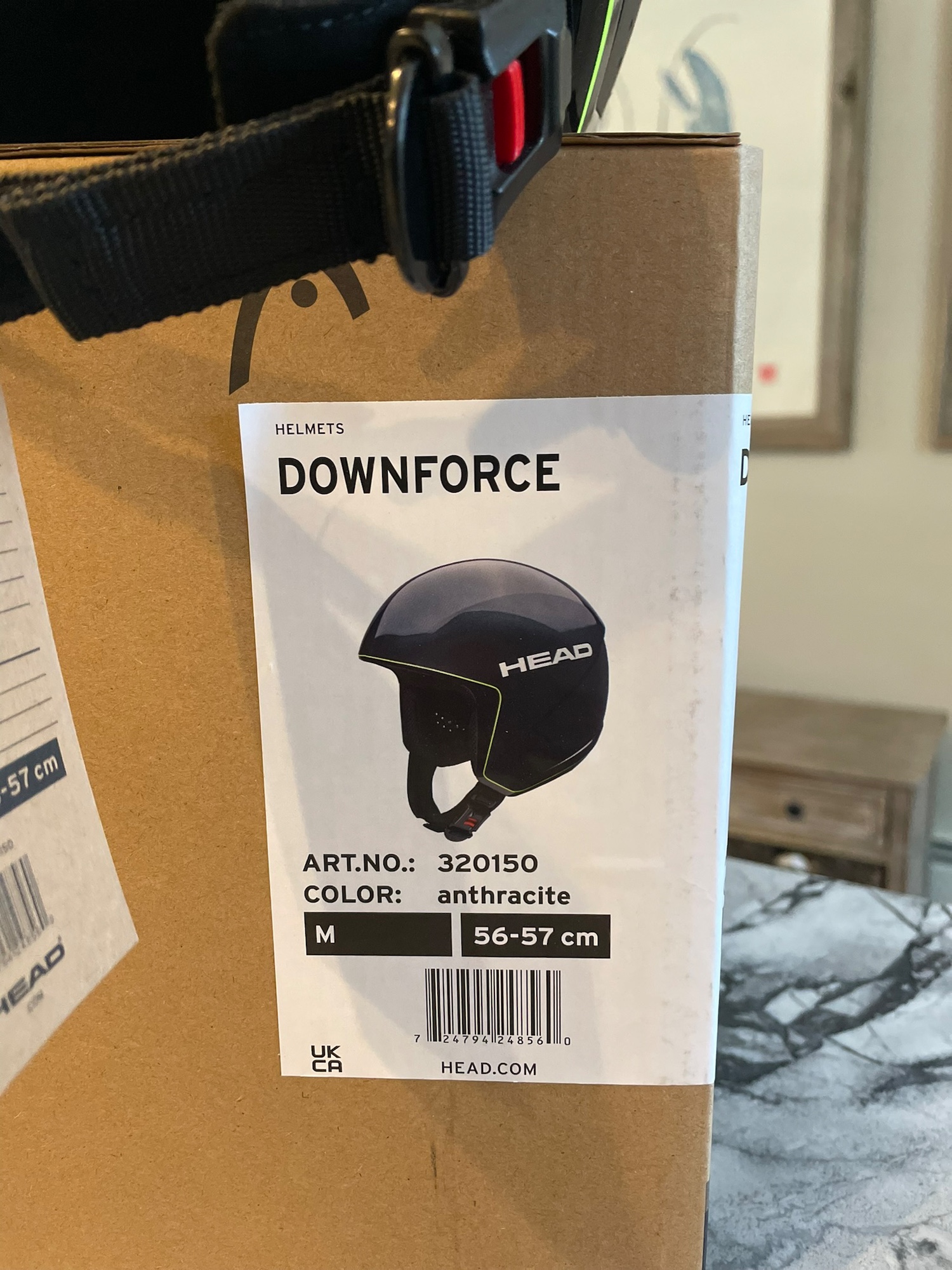 Head Downforce Ski helmet W Chin Guard SidelineSwap