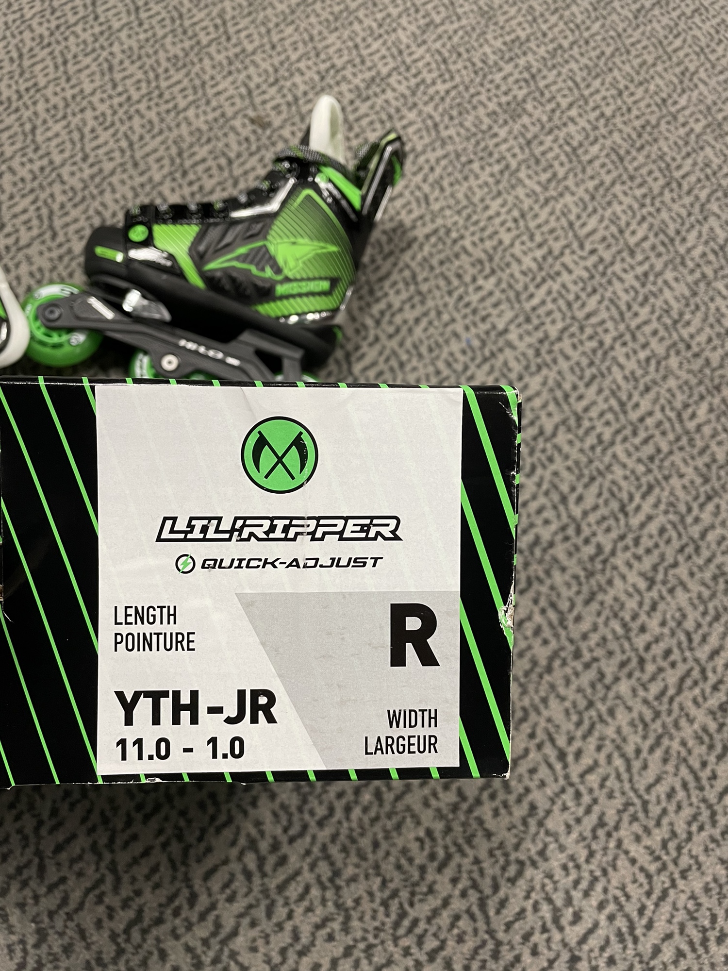 Mission Lil Ripper Adjustable (youth 111) regular width roller hockey skates SidelineSwap