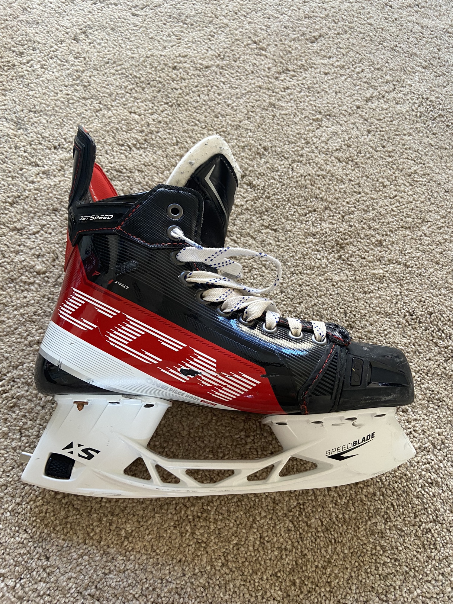 New CCM Pro Stock Size 7 JetSpeed FT4 Pro Hockey Skates | SidelineSwap