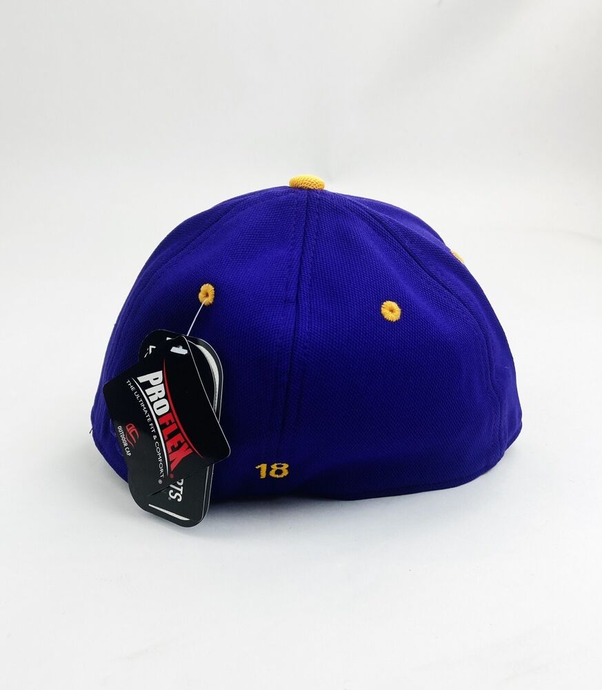 OC Sports Team Green Outdoor Baseball Cap Adult ProFlex M/L Purple Hat