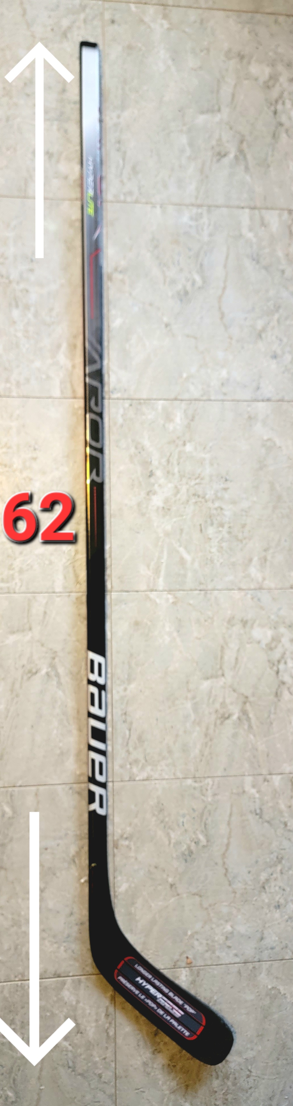 New Intermediate Bauer Left Hand Vapor Hyperlite Hockey Stick P88