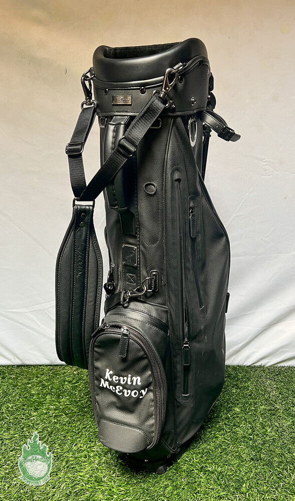 Used Titleist Golf Cart/Carry Stand Bag 3Way Divided Black Linksmaster