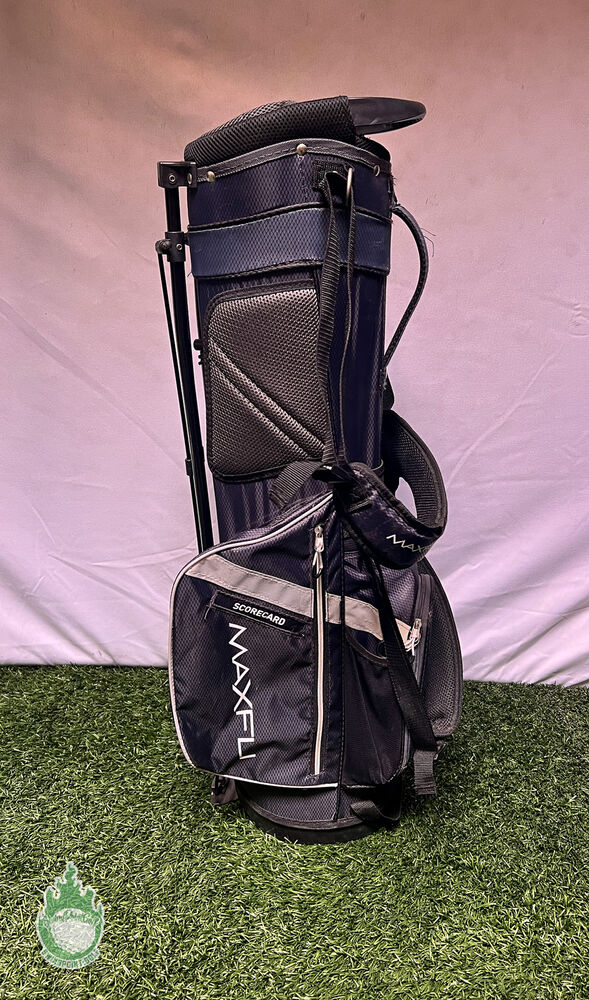 Used Maxfli Golf Blue Honors Lite Golf Stand Bag 3way Divider Ships
