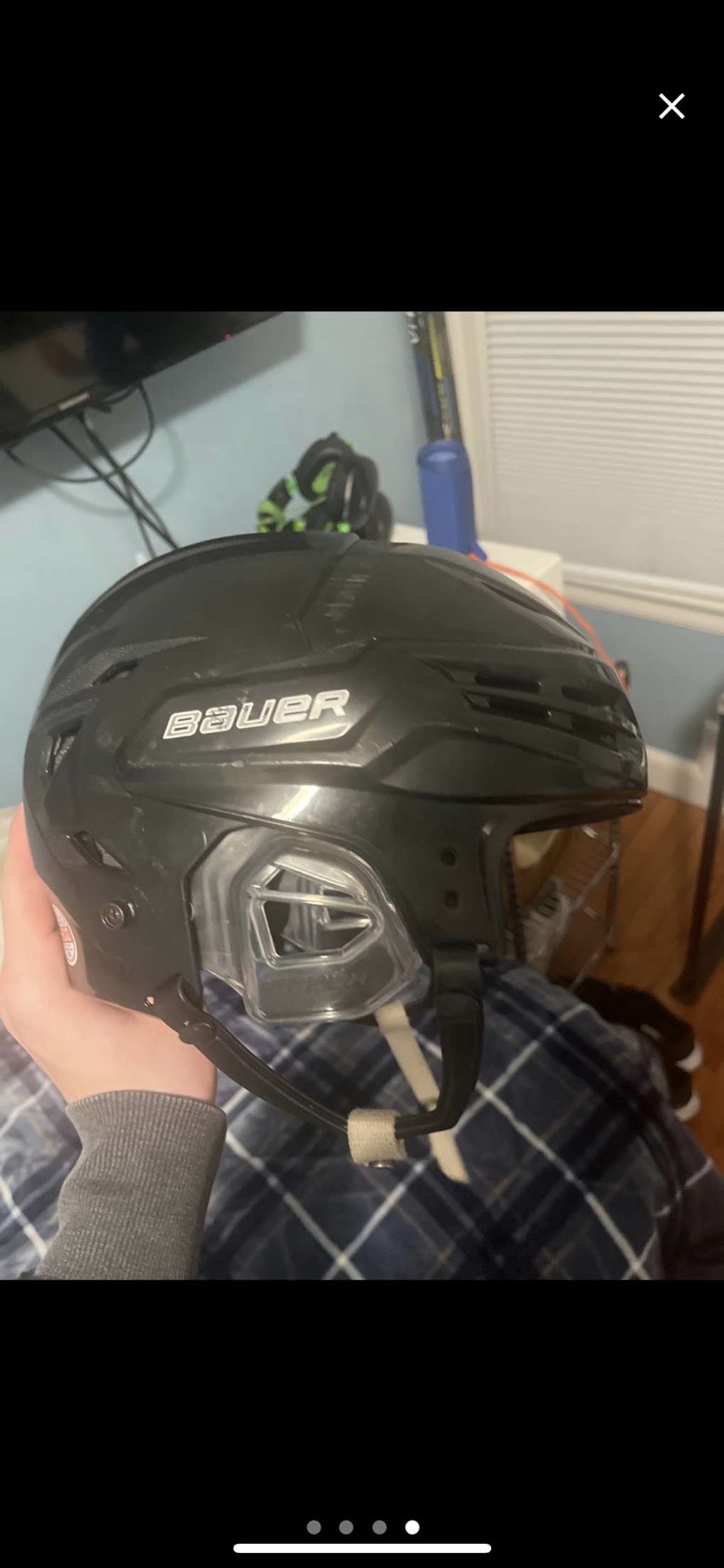 Used Medium Bauer Helmet And Warrior Bag SidelineSwap