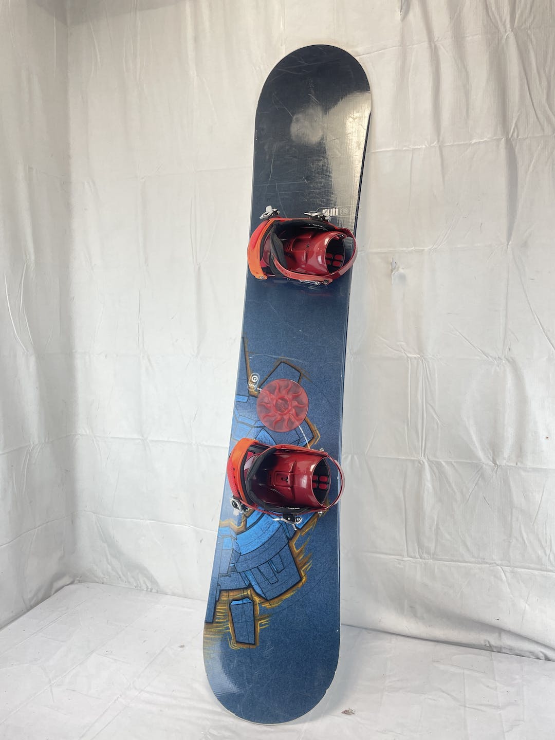 Used Gnu 2003 Carbon High Beam Wide 161cm Snowboard W Bindings