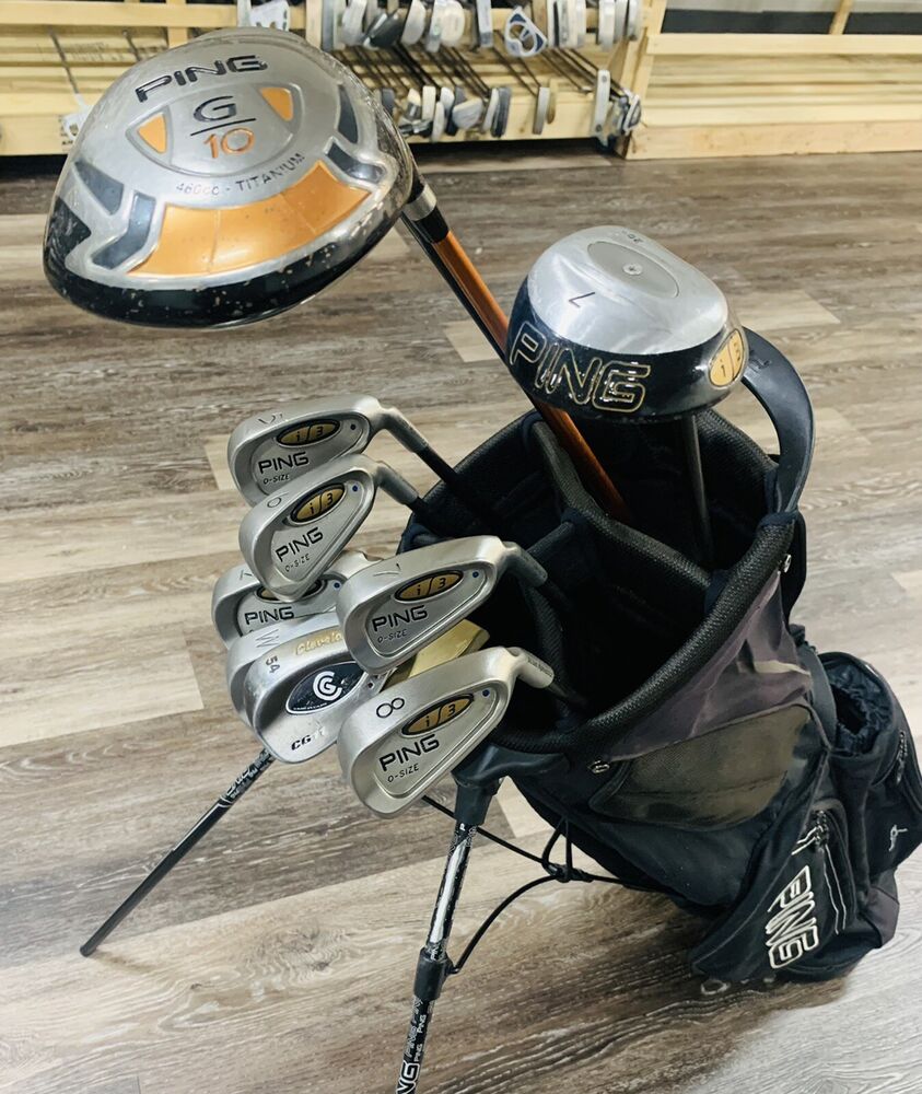 Complete Set of PING Golf Clubs + Stand Bag (1/2” Short) SidelineSwap