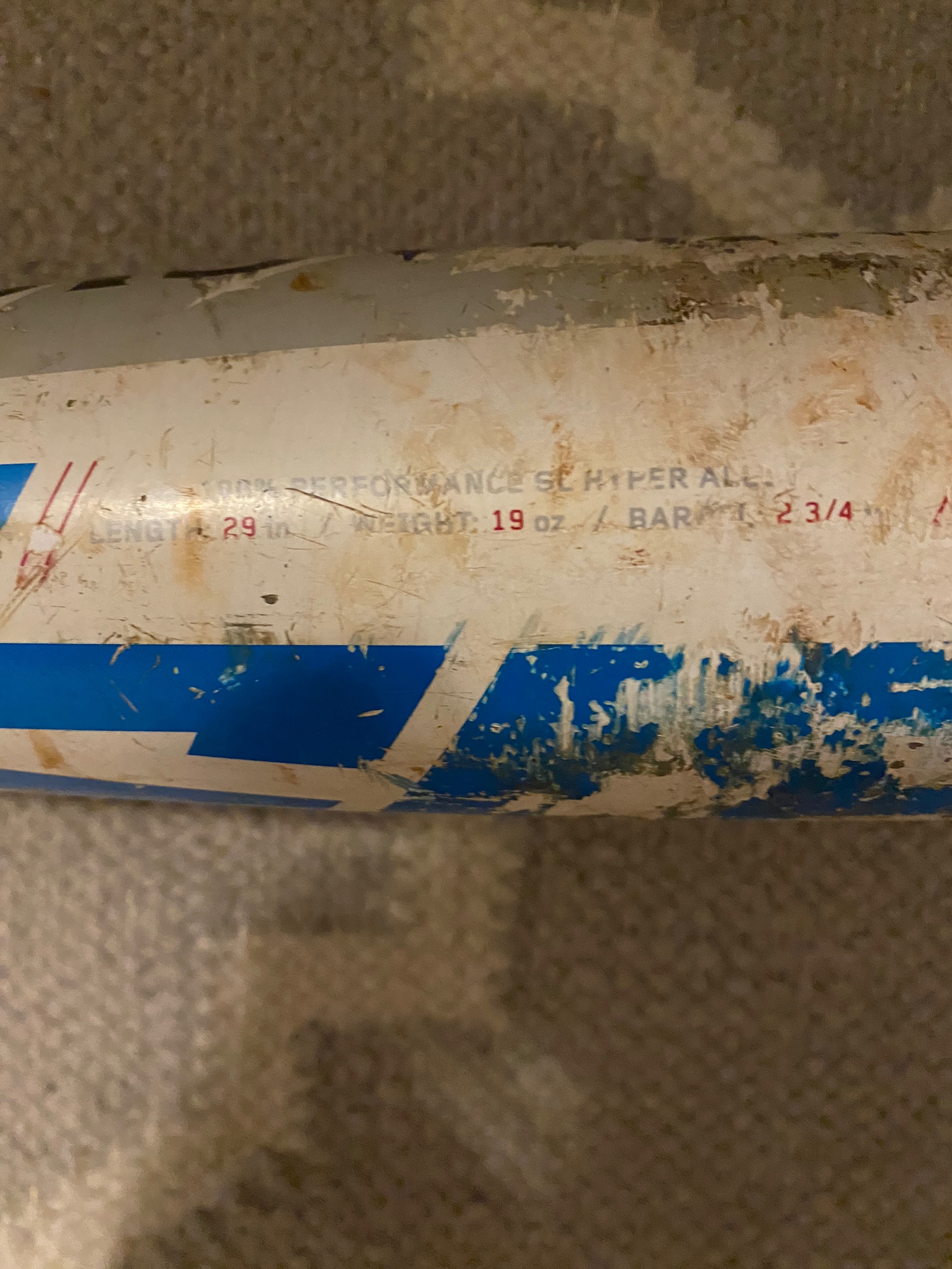 USSSA Certified Alloy (10) 19 oz 29" Solo Bat No Cracks Very Very Hot