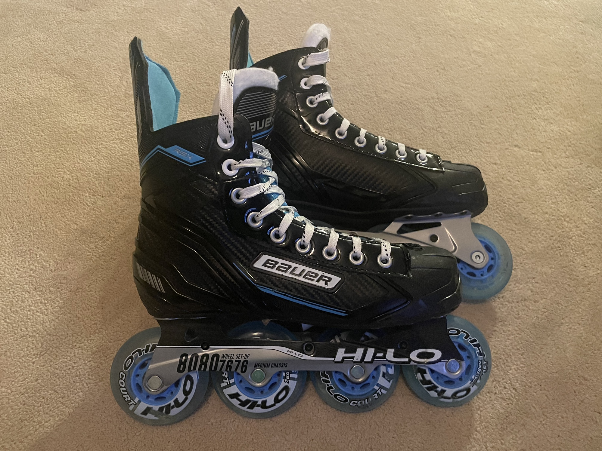 Used Bauer Regular RSX Size 6 Inline Skates SidelineSwap