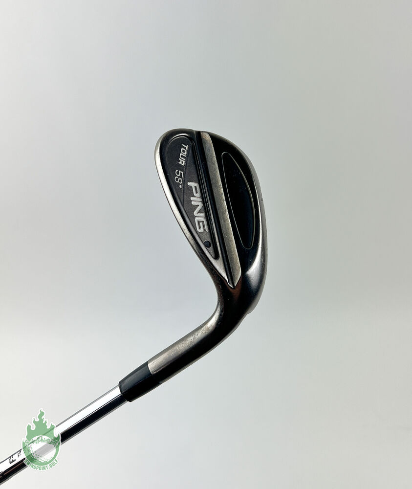 Used RH Ping Black Dot Tour 58* Lob Wedge Wedge Flex Steel Golf Club