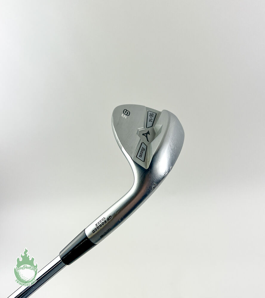 Used RH Mizuno S5 White Satin Wedge 56*14 Wedge Flex Steel Golf Club