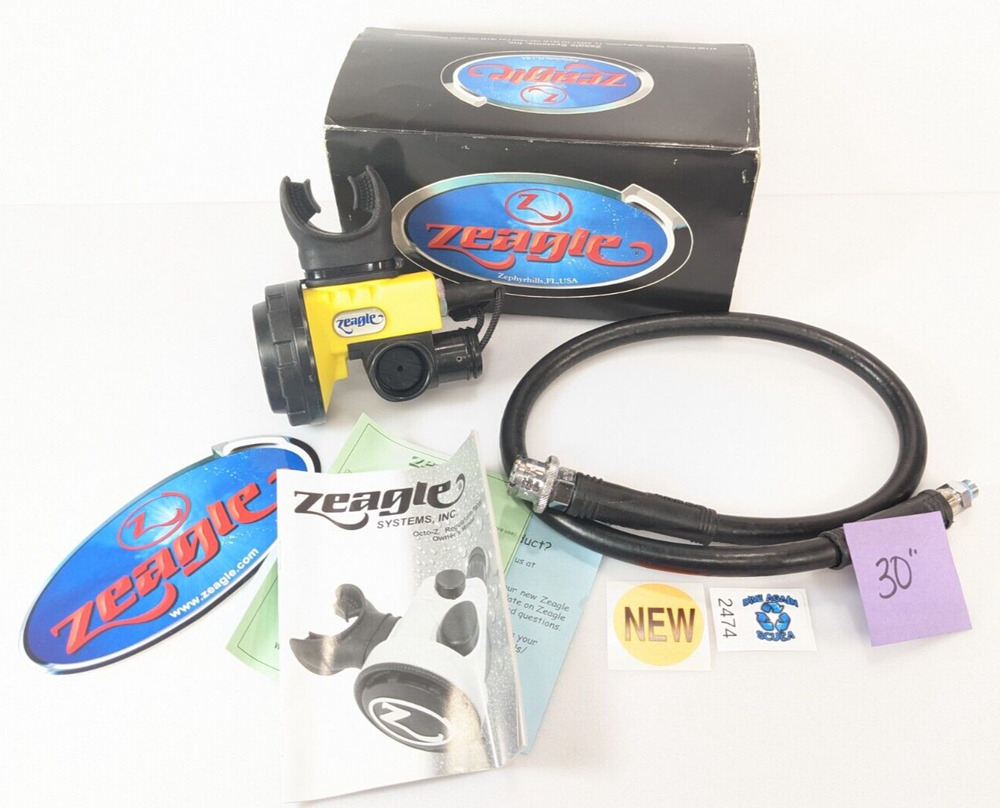 NEW Zeagle Octo + Regulator / OctoZ Inflator Plus Air 2 Scuba Dive Air