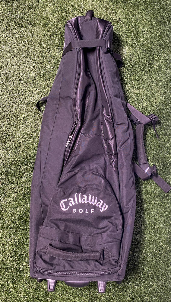 Used Callaway Black Golf Bag Travel Case with Wheels SidelineSwap