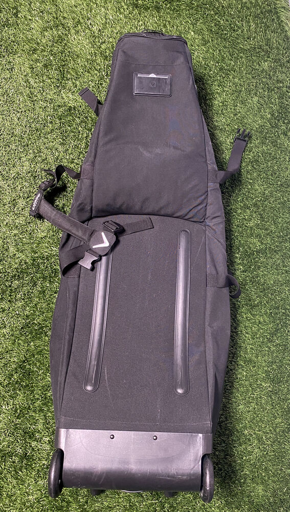 Used Callaway Black Golf Bag Travel Case with Wheels SidelineSwap