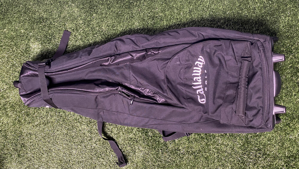 Used Callaway Black Golf Bag Travel Case with Wheels SidelineSwap