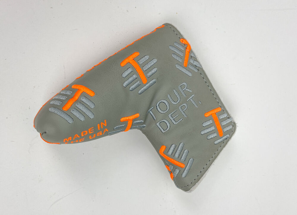 Very Nice Bettinardi Tour Dept. Blade Putter Head Cover Gray/Orange