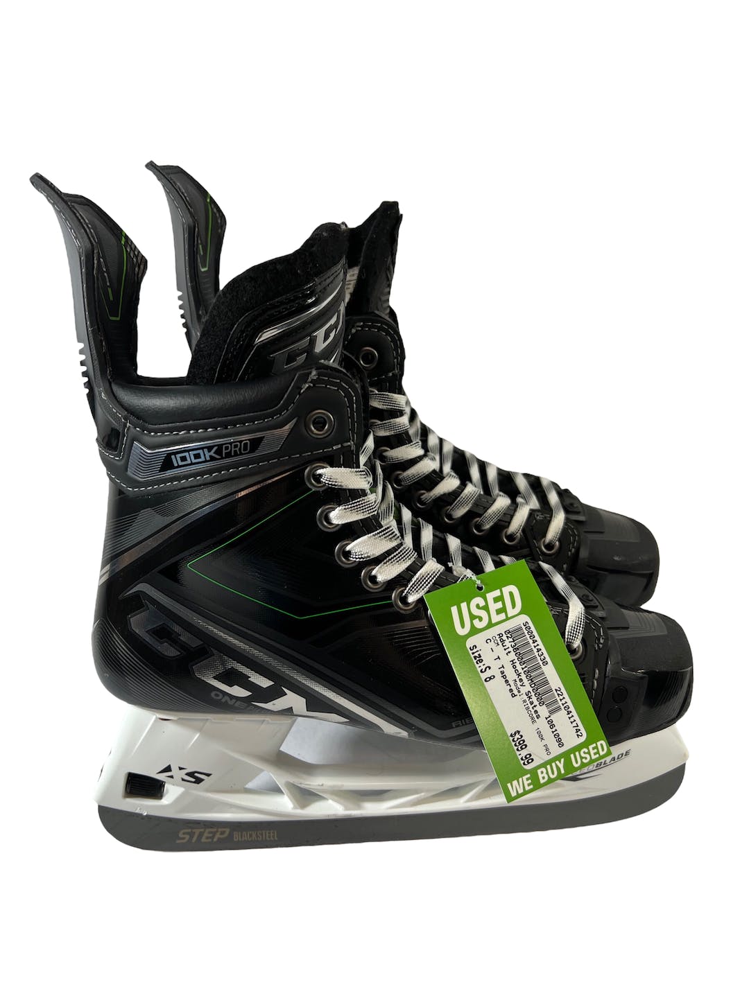 Used Ccm Ribcor 100k Pro Ice Hockey Skates Size 8t SidelineSwap