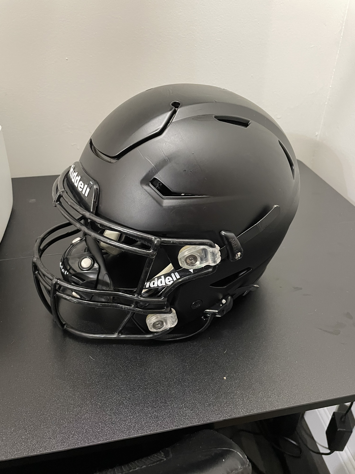 Matte Black Adult Large Riddell Speedflex SidelineSwap