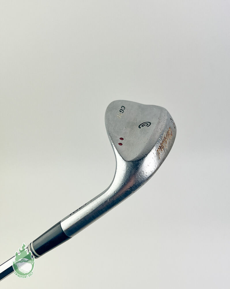 Used Cleveland CG10 Two Dot Wedge 52* Chrome Wedge Flex Steel Golf Club