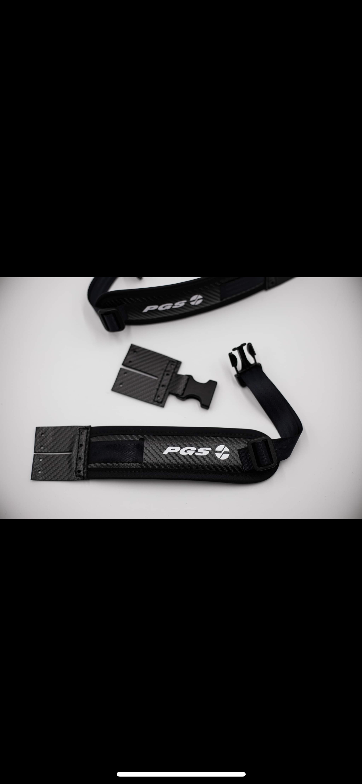 PGS Rotation Control Straps Black hockey Goalie Professor Strap