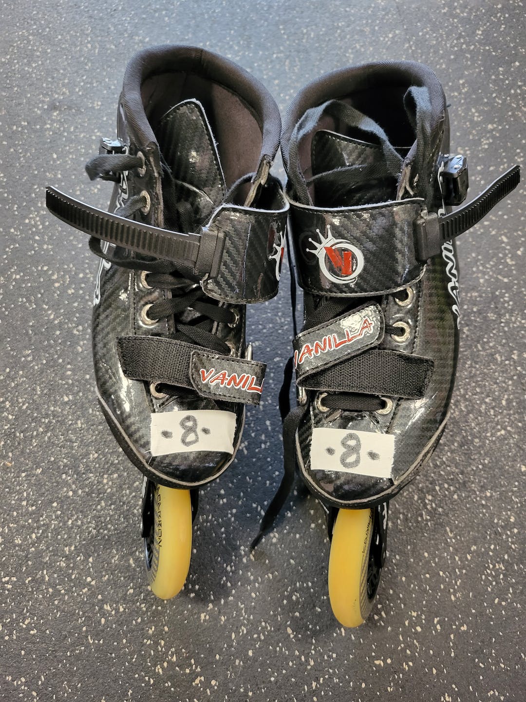 Used Vanilla Carbon Speed Skates Senior 8 Inline Skates Racing