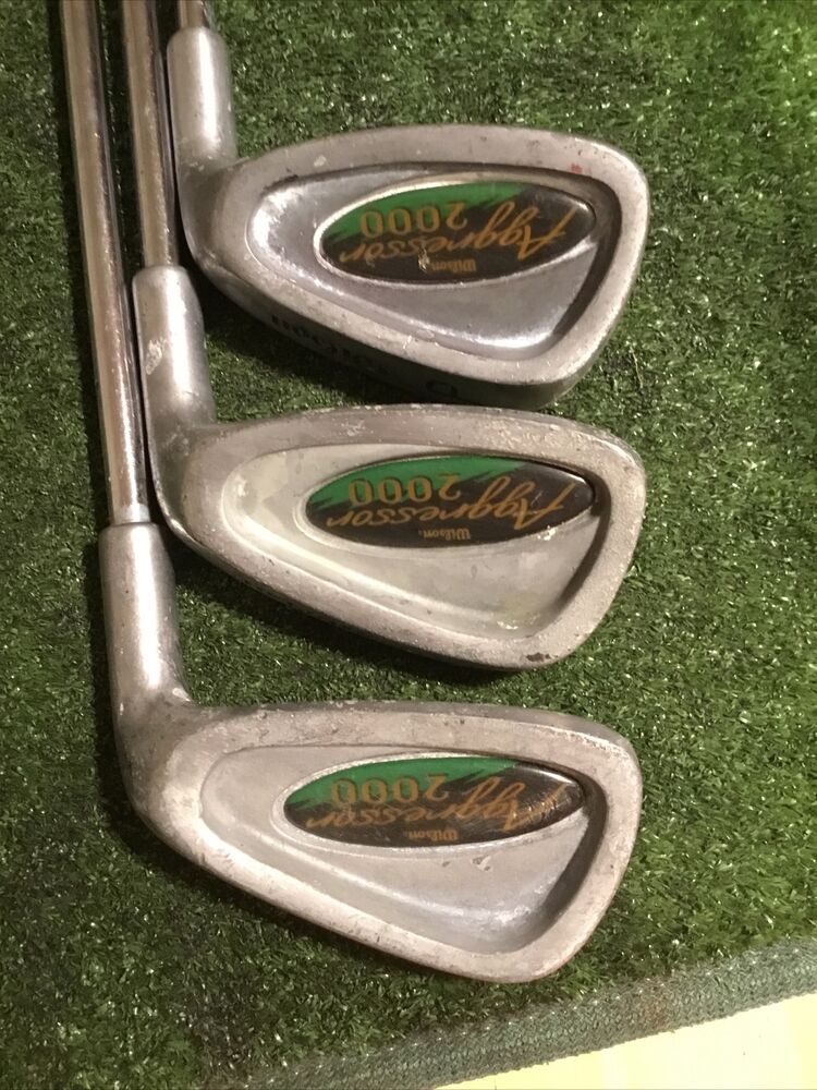 Wilson Aggressor 2000 Irons Set (4PW, No 8) Standard Flex Steel Shafts