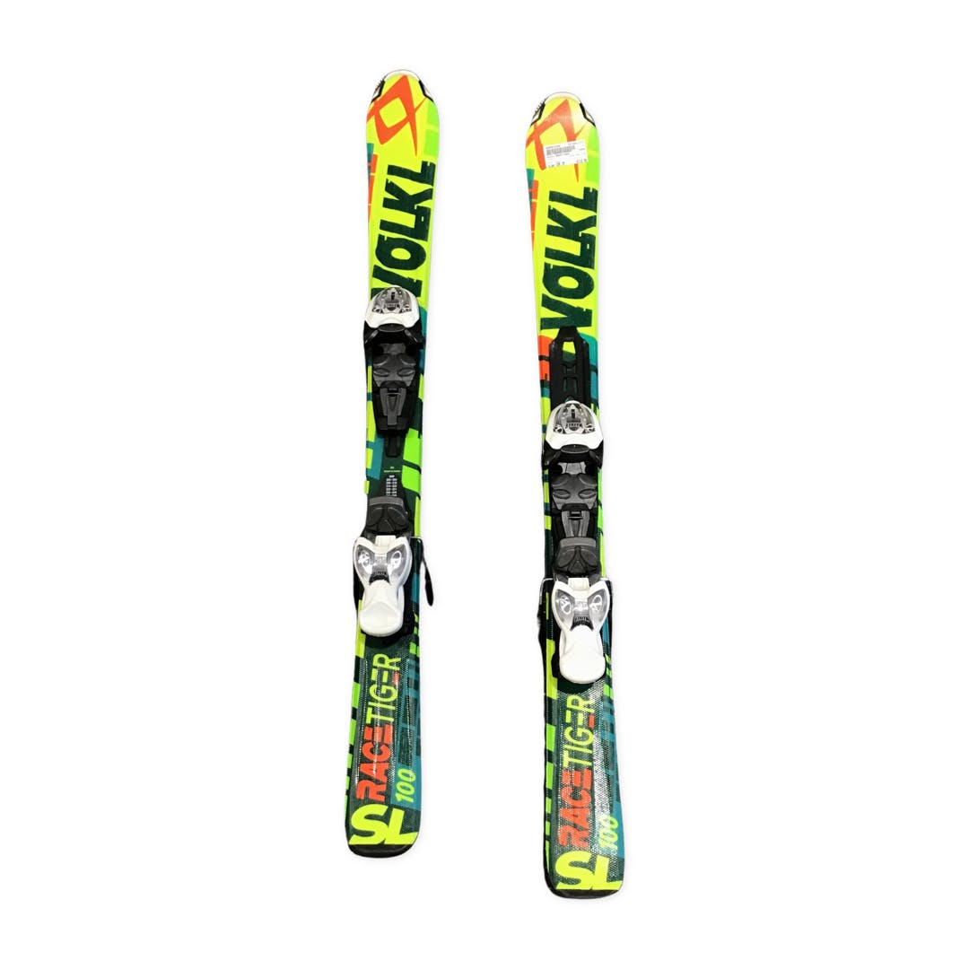 Used Volkl Racetiger 100 Cm Boys' Downhill Ski Combo SidelineSwap