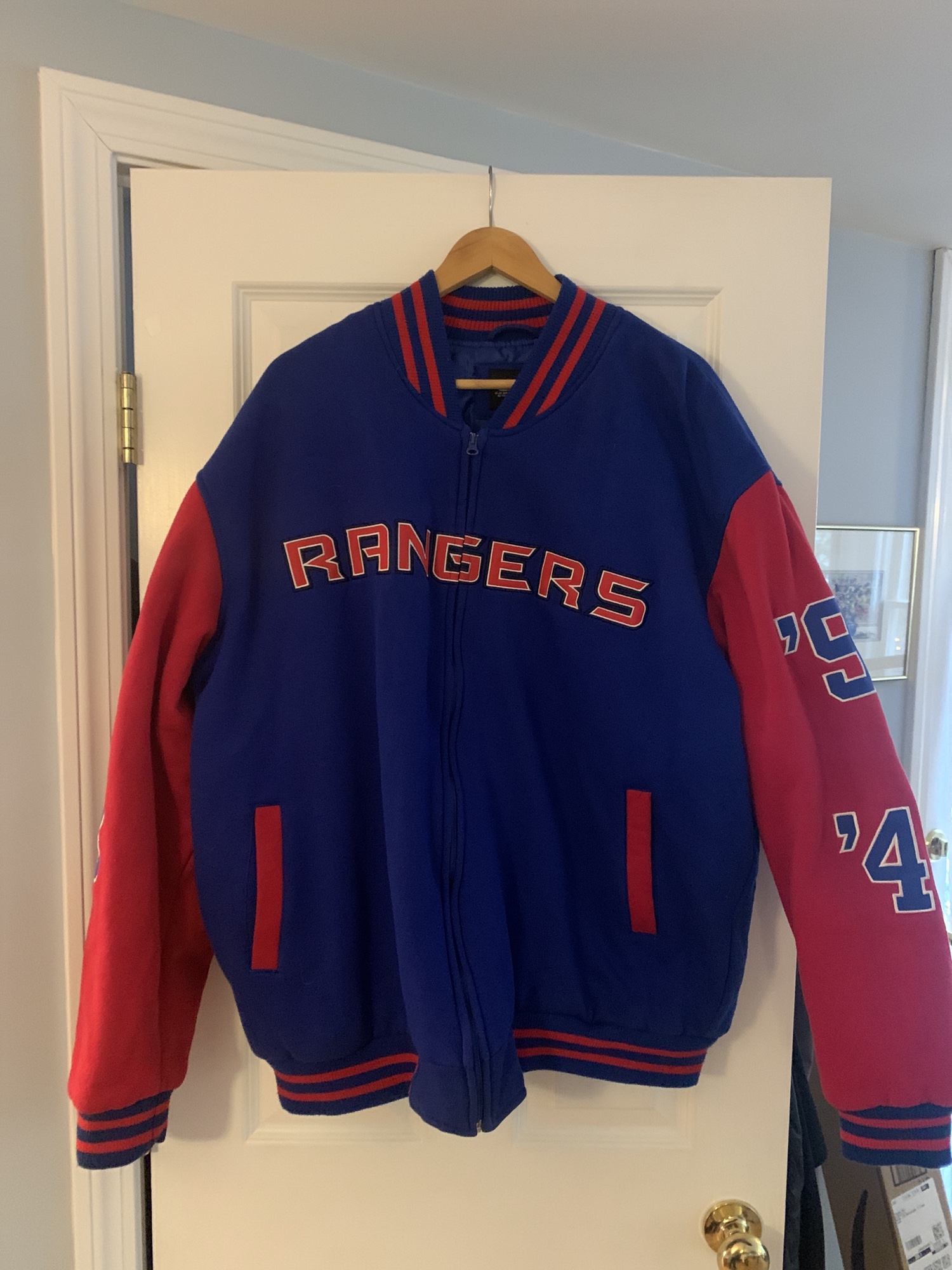 New York Rangers Stanley Cup Varsity Jacket SidelineSwap