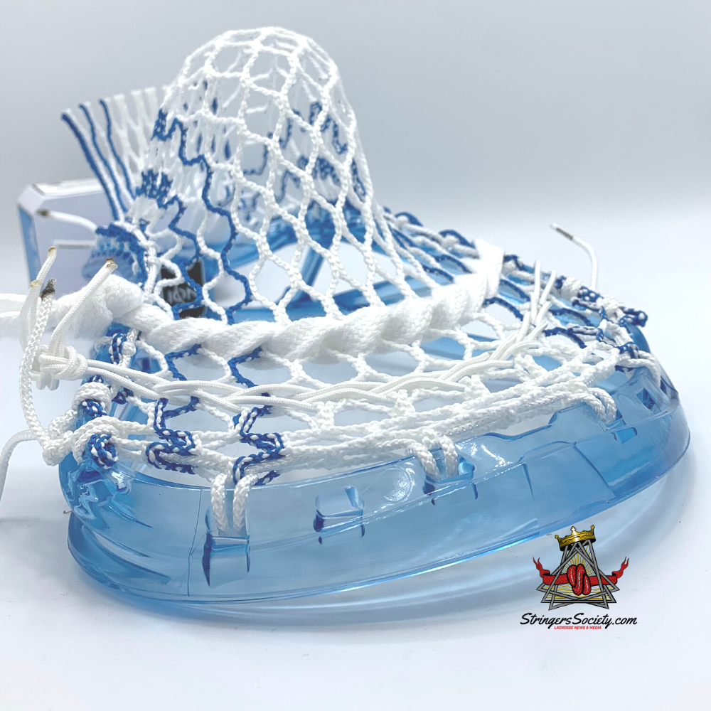 Blue ECD Ion Lacrosse Head with Hero 3.0 Lacrosse Mesh SidelineSwap