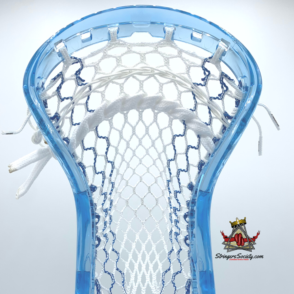 Blue ECD Ion Lacrosse Head with Hero 3.0 Lacrosse Mesh SidelineSwap