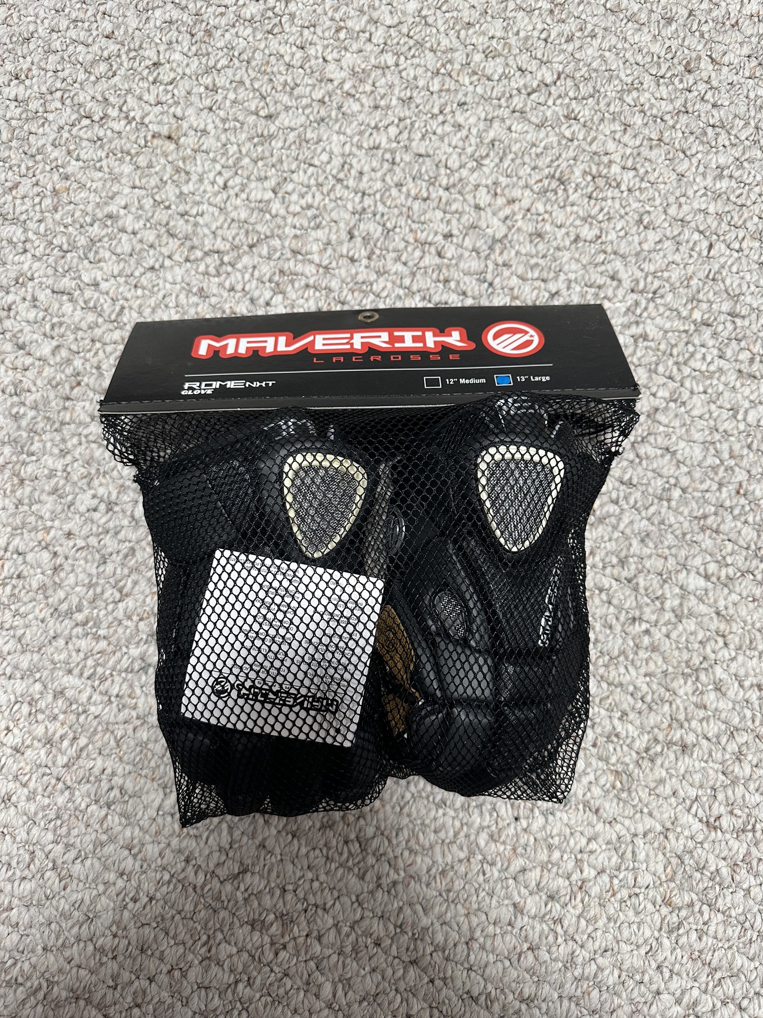 New Player's Maverik 13" Rome NXT Lacrosse Gloves SidelineSwap