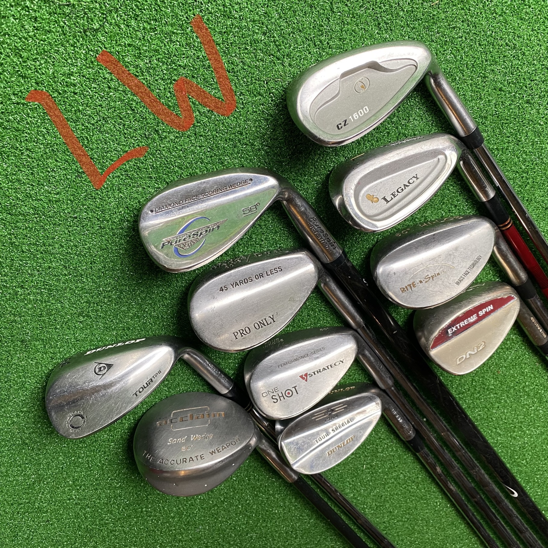 Pitching, Gap/Approach, Sand, and Lob wedges 15 for 1, 25 for 2, 30