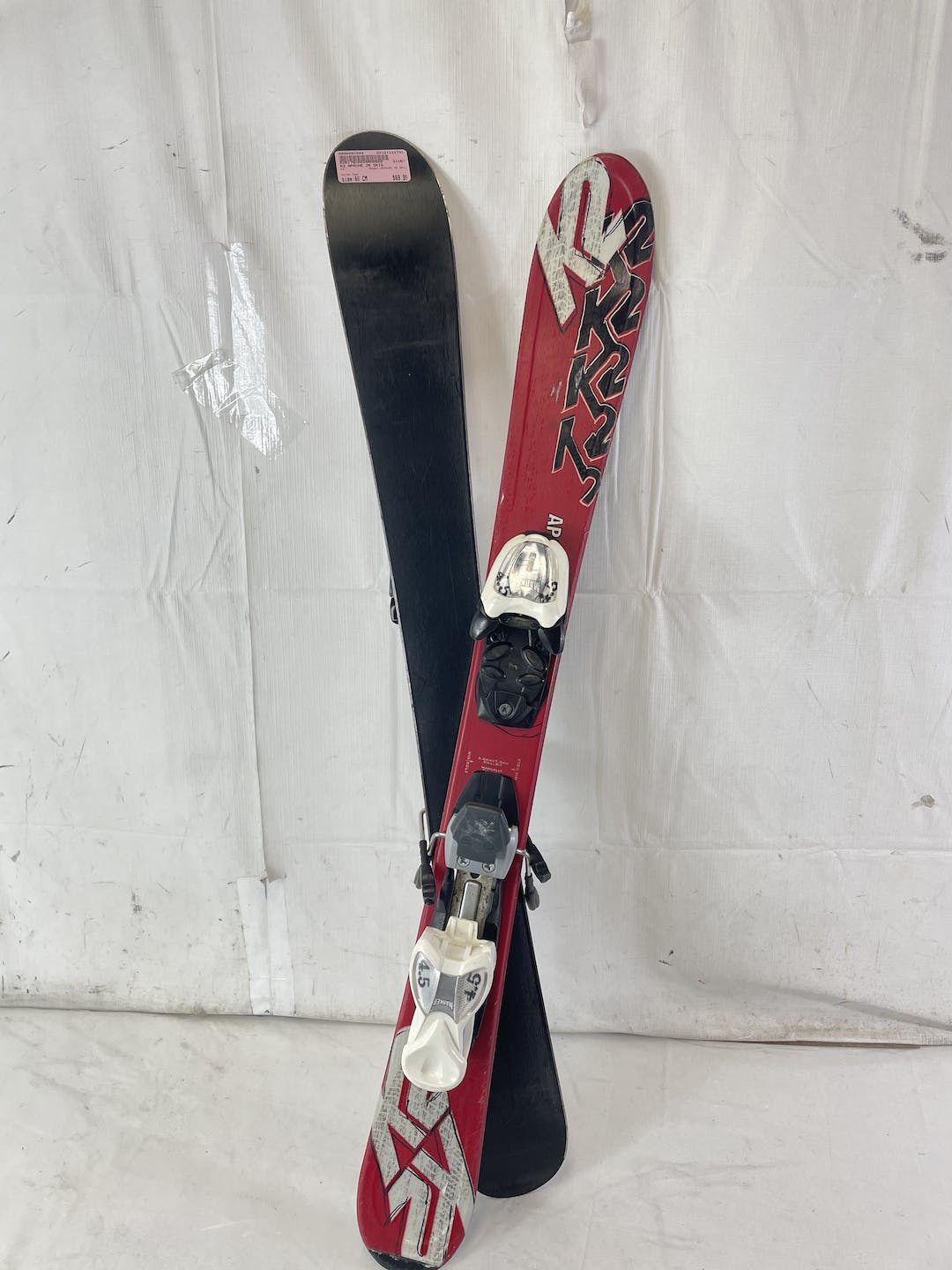 Used K2 Apache Jr 88 Cm Boys' Downhill Skis W Marker 4.5 Bindings