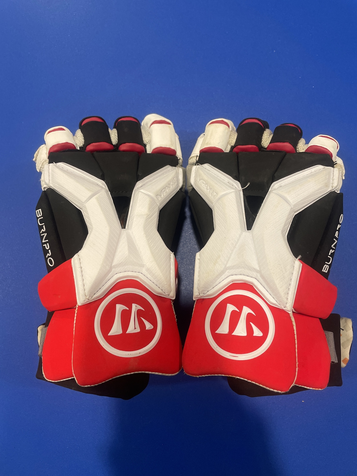 New Player's Warrior large Burn Pro Lacrosse Gloves SidelineSwap