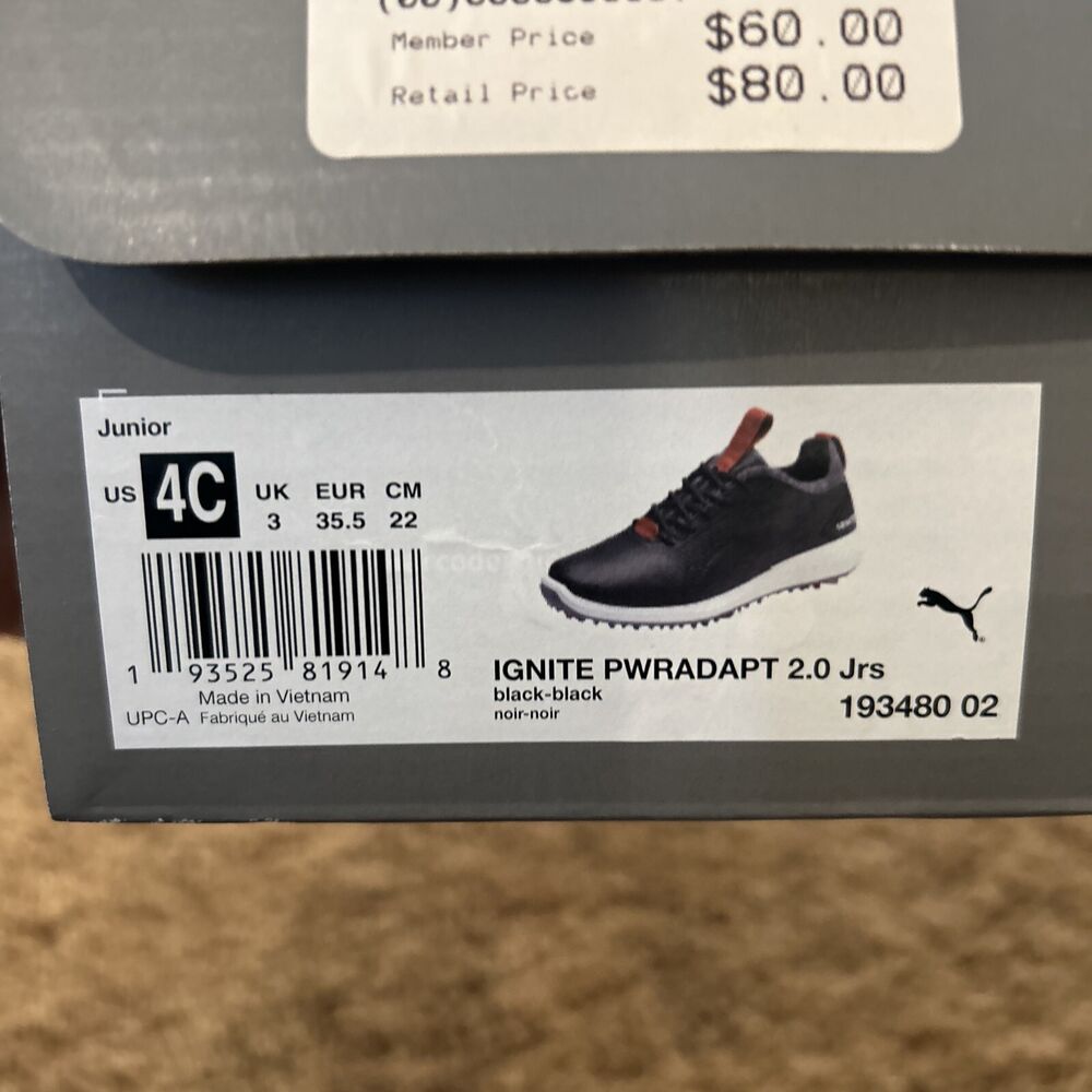 puma junior golf shoes