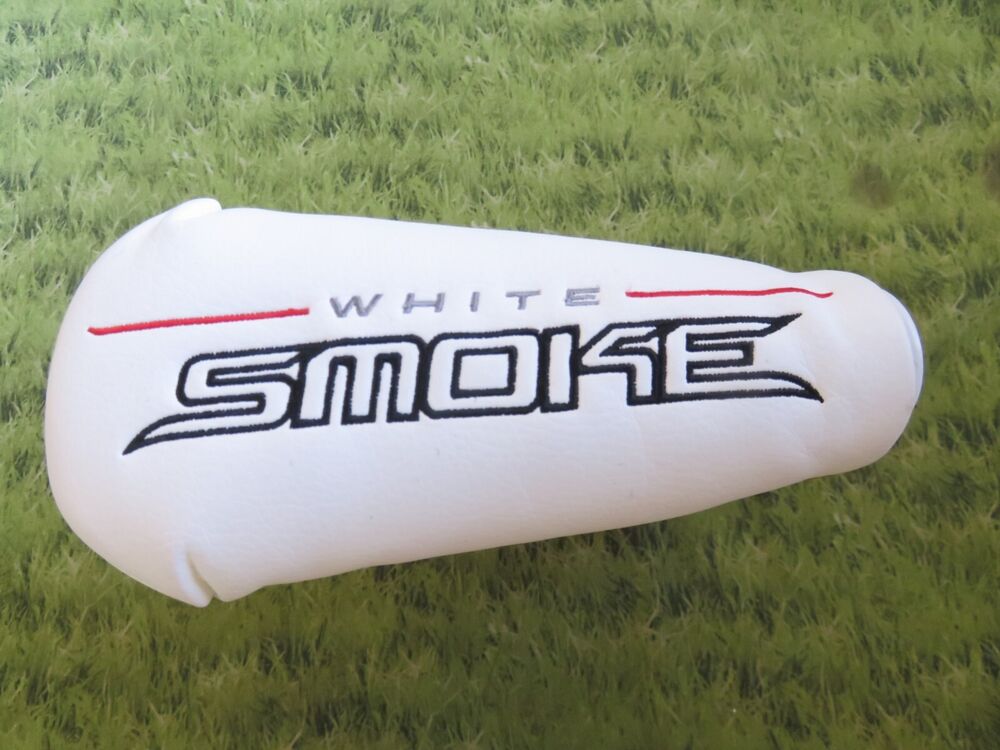 NEW * TaylorMade WHITE SMOKE Blade Putter Headcover White Red