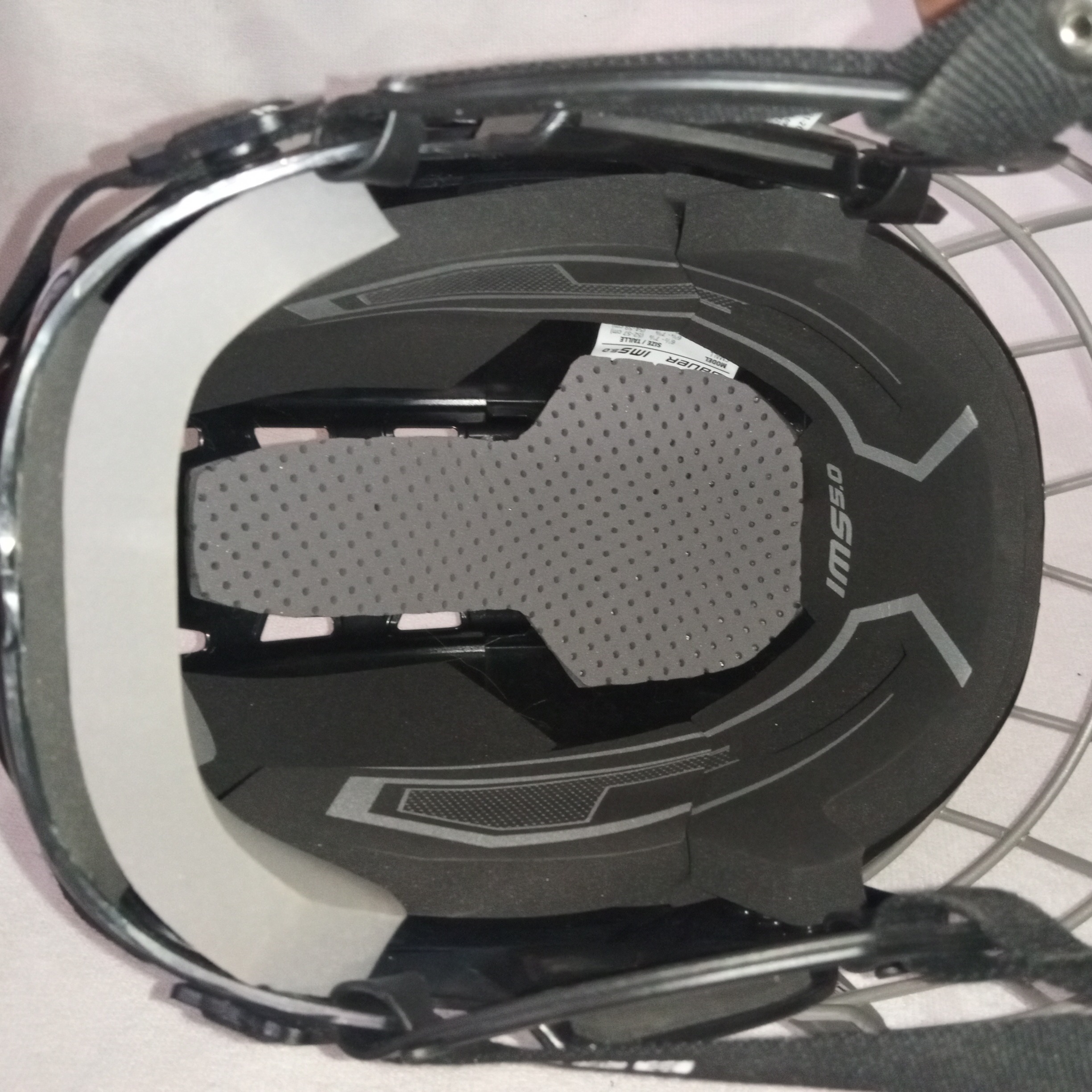 Bauer Hockey Helmet IMS 5.0 Size S Black w/ silver cage SidelineSwap