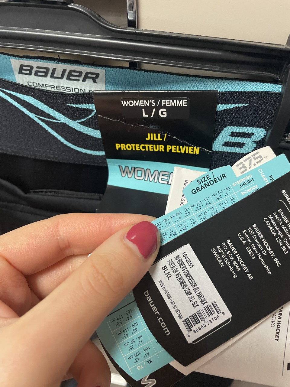 NEW BAUER WOMEN'S COMPRESSION JILL PANT LG SidelineSwap