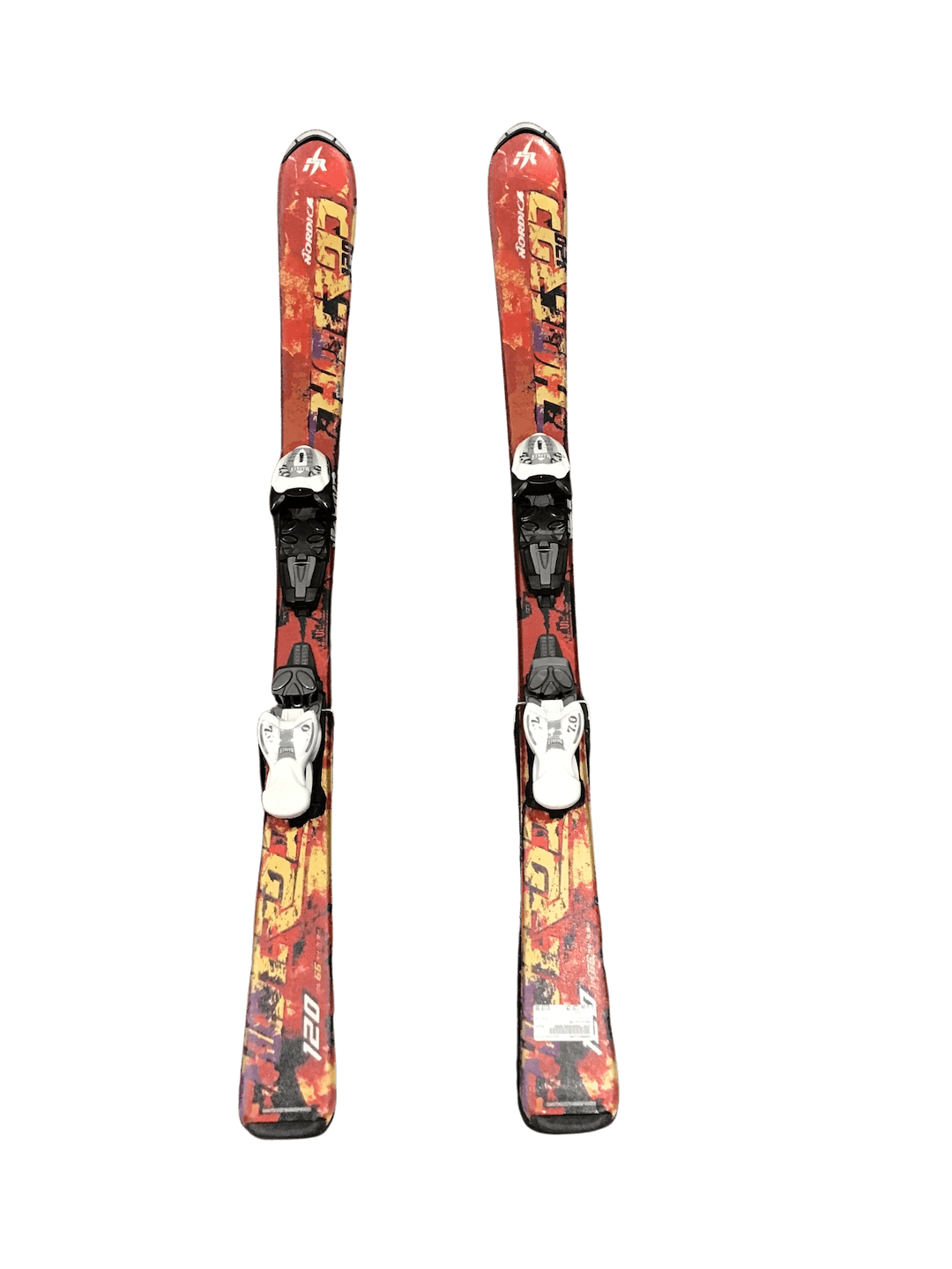 Used Nordica Ns 120 Cm Boys' Downhill Ski Combo SidelineSwap