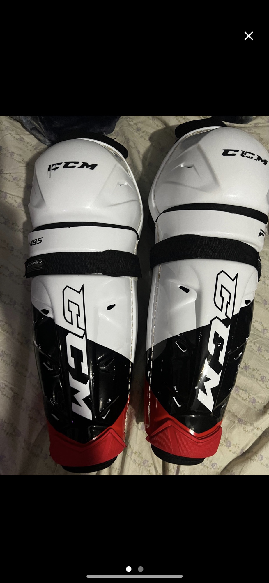 Used CCM Jetspeed FT485 Shin Pads SidelineSwap