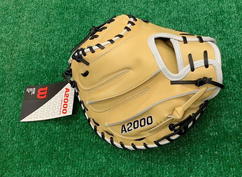 Wilson A2000 DPCM 33" Blonde Baseball Catchers Mitt WBW10011533