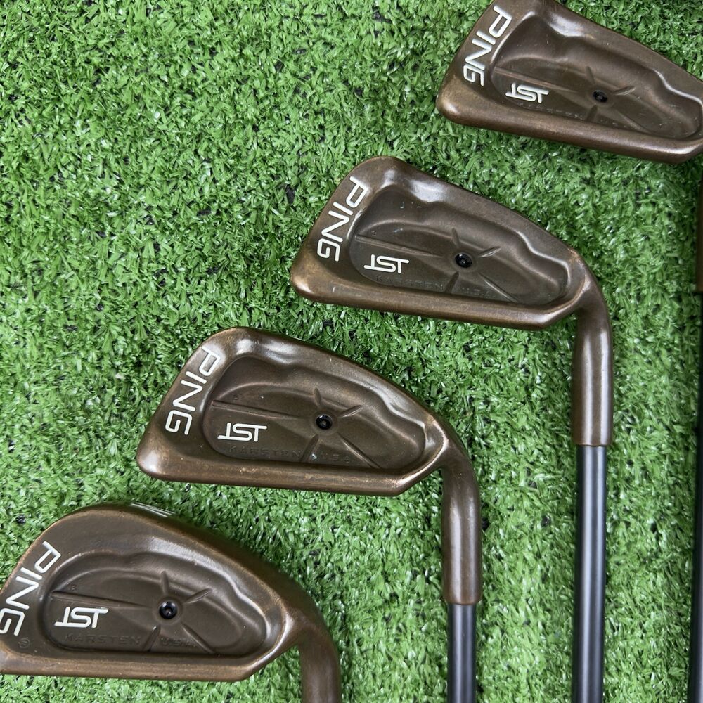 Ping ISI Beryllium Copper BECU Iron Set 4PW Graphite W54 Stiff Flex