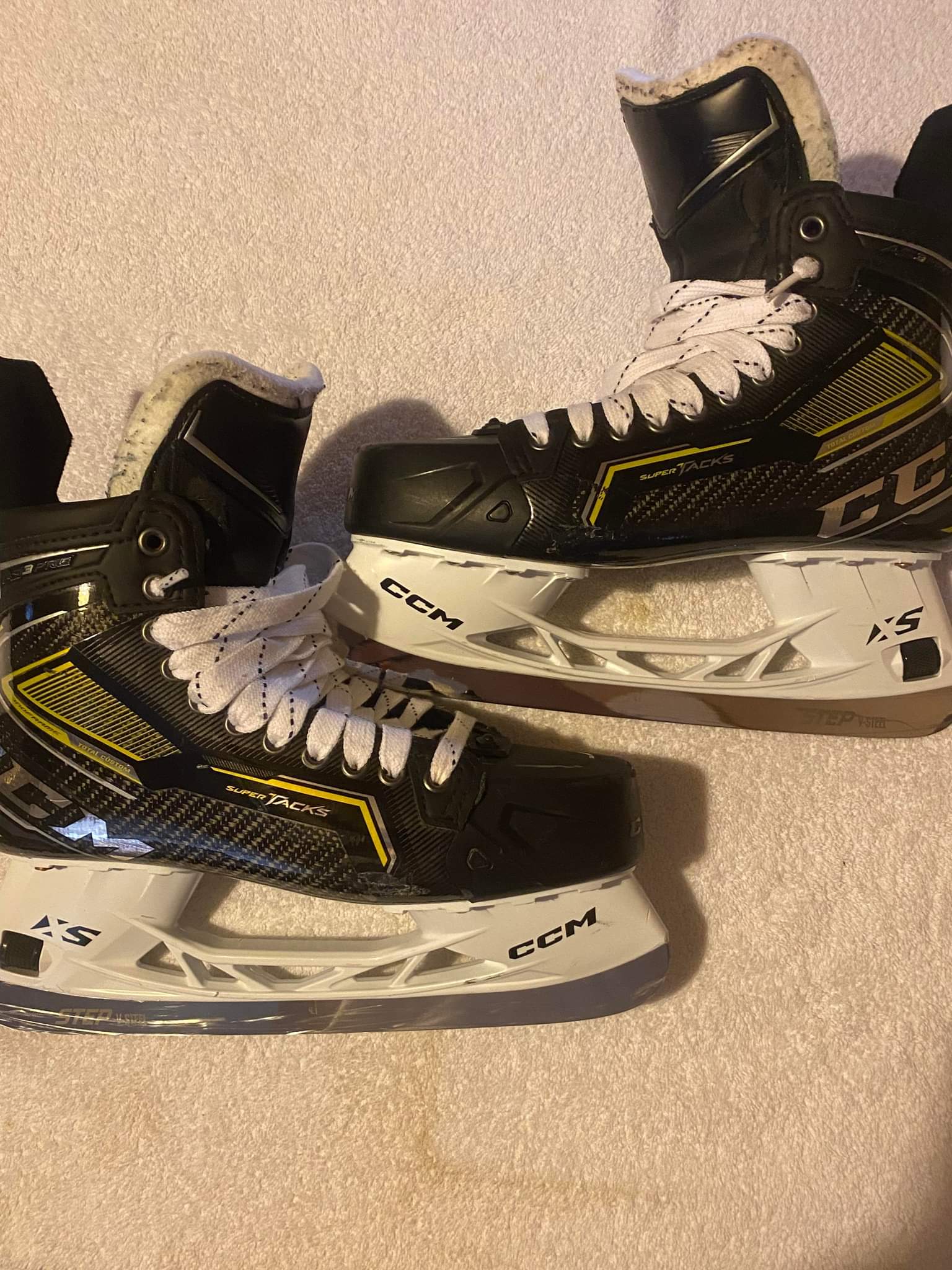 CCM Hockey Super Tacks AS3 Pro Ice Hockey Skates, Size Senior 10.5