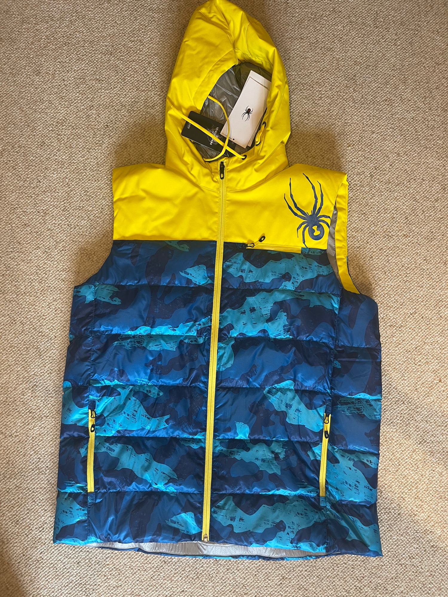 2022 Official US Ski Team New Adult Down Spyder Vest SidelineSwap