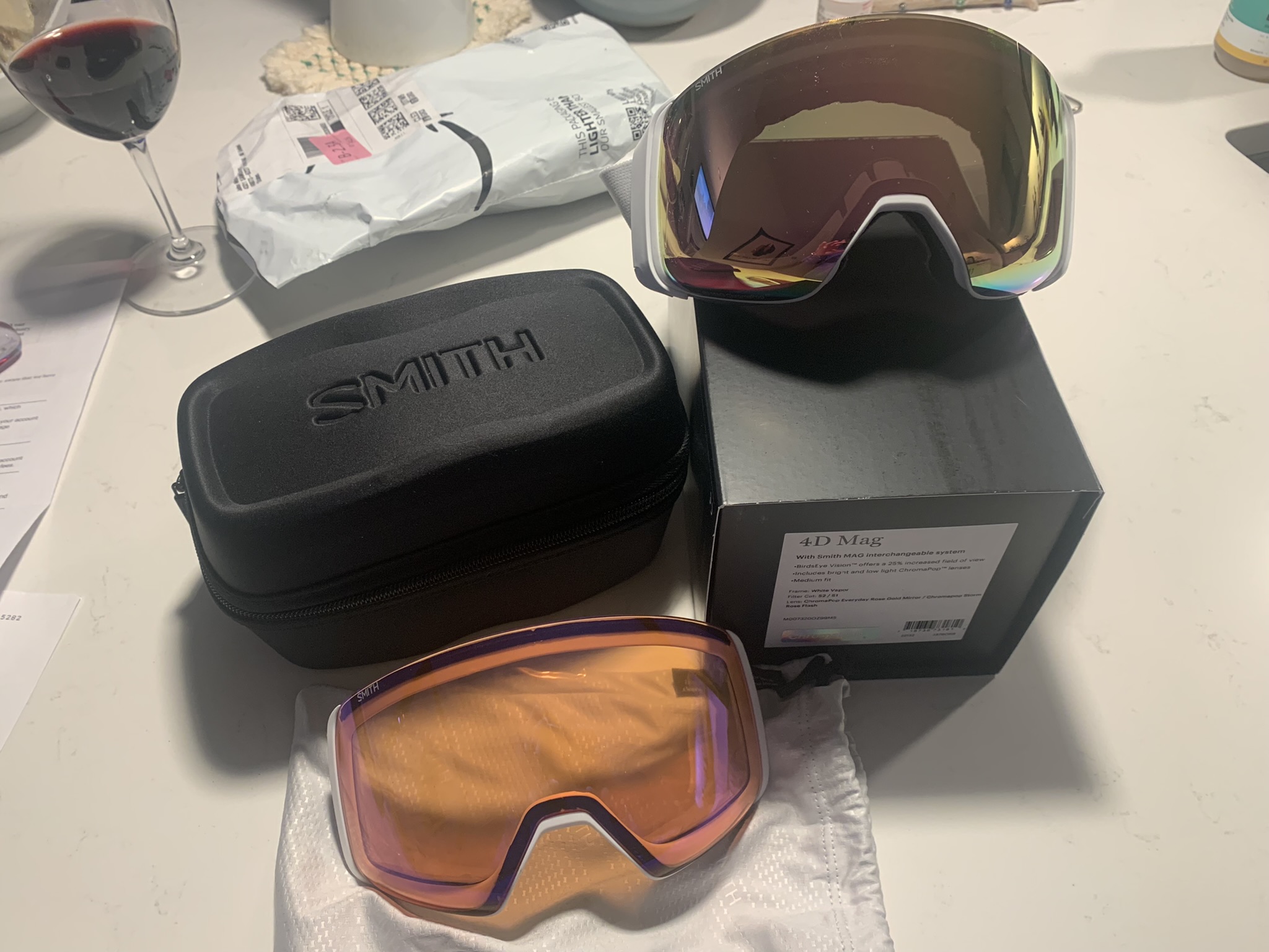 Men's New Smith 4D MAG Ski Goggles Medium SidelineSwap